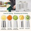 Rotary cheese grater - hand-cranked,5in1 washable & easy to clean