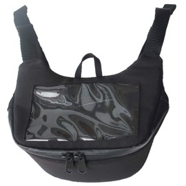 JAM'S GOLD Motorcycle Handlebar Bag scooter pouch (Black)