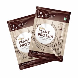 Generic Generic QURA Plant Protein Powder Pea Protein Isolate & Brown Rice Vegan Protein Powder-Pack of 10, Travel Pack 30 gm Each- Strawberry Flavour