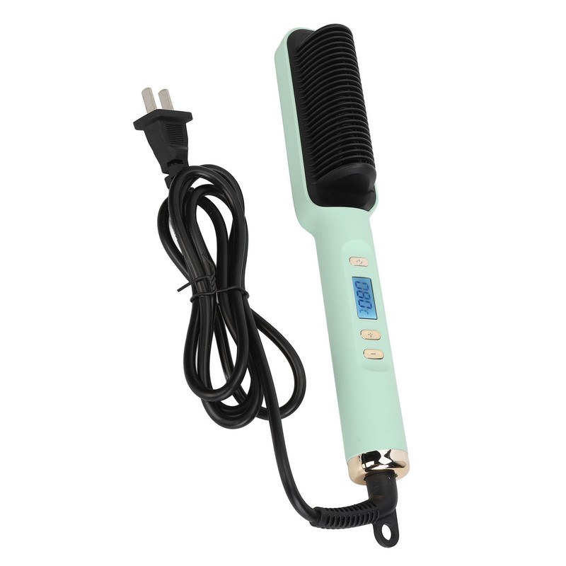 Negative Ion Hair Straightener Styling Comb Adjustable Even Heating Straightening