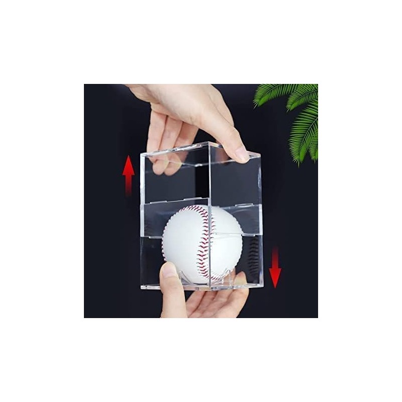 Acrylic Baseball Display Case, UV Protection, For Hard/Soft Balls, Collection