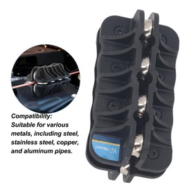 ASHATA Enderezador de Tubos de Mano de 3/4 de Pulgada, Enderezador de Tubos de Aluminio de 19 Mm, Herramienta de Enderezamiento de Línea de Freno para Interruptor de Perfil bajo Choc