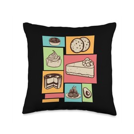 Keto Dessert Food People on Keto Ketones Diet Keto Lovers Throw Pillow