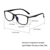 Aroncent Negative Blue Light Anti Fatigue Lens Protection Transparent Eye