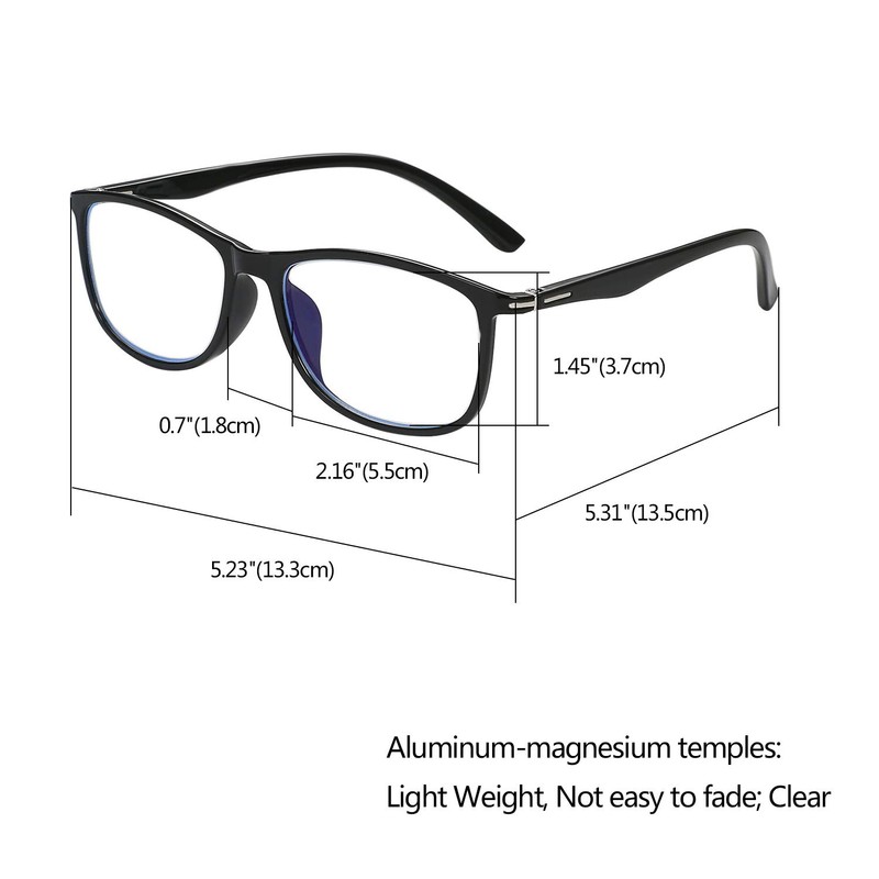 Aroncent Negative Blue Light Anti Fatigue Lens Protection Transparent Eye