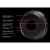 Dynamic Friction Company True Balanced Brake DRUM (1) 365-47071