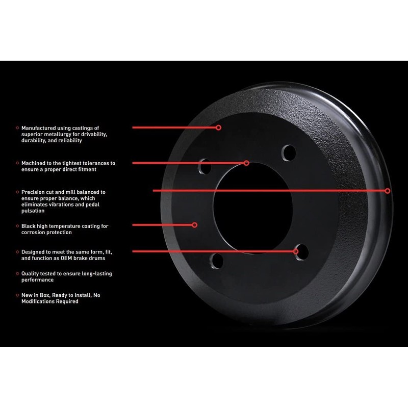 Dynamic Friction Company True Balanced Brake DRUM (1) 365-47071