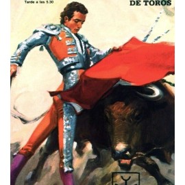 Spain Plaza De Toros Matador El Cordobes Paco Alcalde Vintage Poster Print Art - 11"x17" Canvas