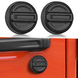 CALBEAU Strong Magnet Keyhole Covers Compatible with 2018-2026 Jeep Wrangler JL and Gladiator JT Front Door, Door Lock Covers for Keyhole Protection (Classic)