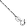 JewelryWeb 10k Solid White Gold .8mm Sparkle Cut Cable Chain