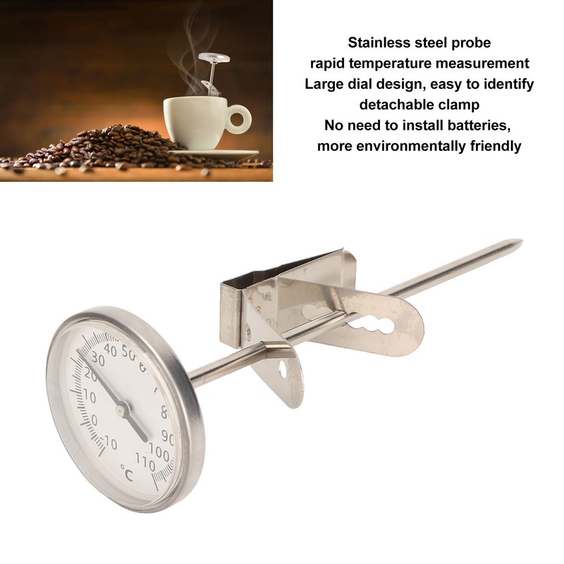 Probe Oven Thermometer Large Dial Design Stainless Steel Probe Food