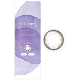 カラコン feliamo フェリアモ 白石麻衣 ワンデー 10枚入り エアリーベージュ（度あり）[-3.75]