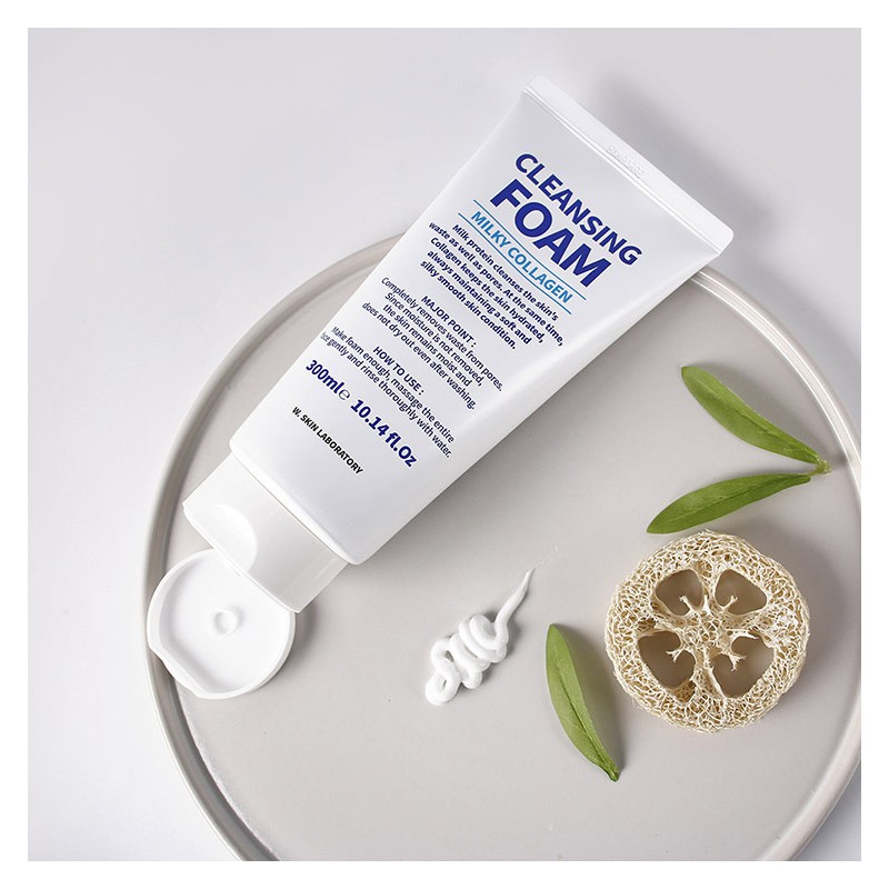 W피부연구소 [1+1+1] Large Capacity Milky Collagen Cleansing Foam