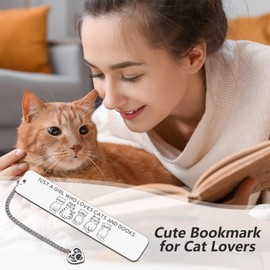 Book Lover Gifts, Cat Bookmarks, Funny Bookmarks for Women, Cat Lover Gifts for Women, Valentines Day Gifts for Book Lovers, Librarian Gifts, Booktok Accessories, Cat Gifts for Women Readers Bookworm