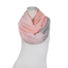 Majea Women’s Super Soft Loop Scarf in Many Colours and Patterns, Tubular Scarf in Trendy Colours - Pink 14, size: 180 x 90