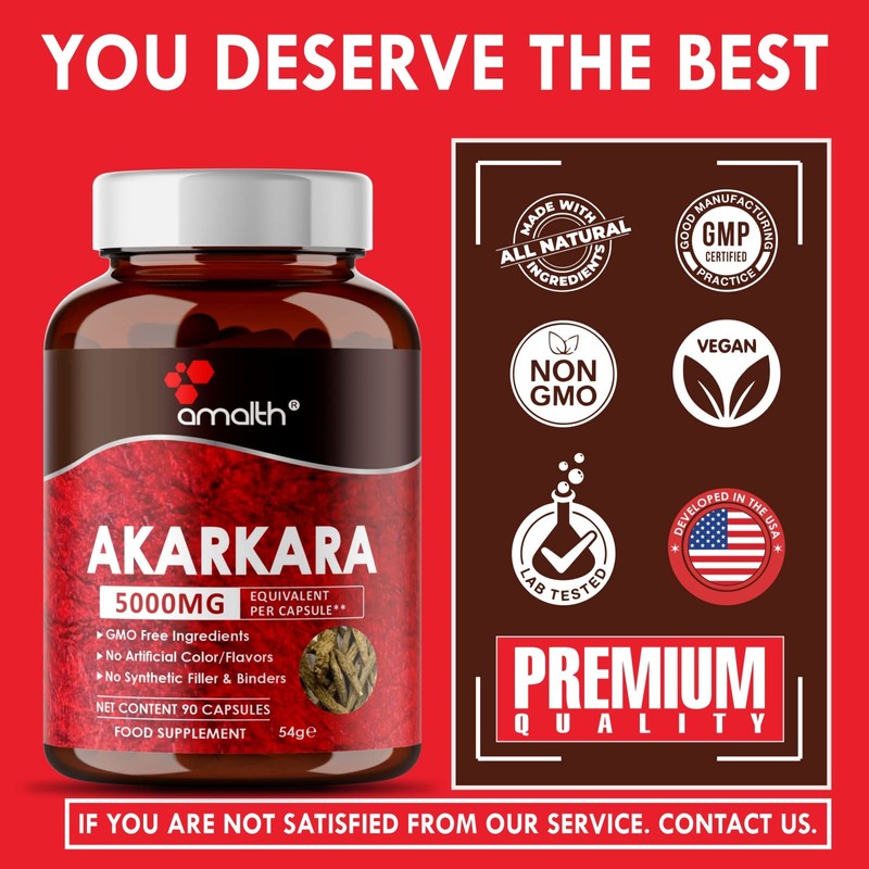 Amalth Akarkara Anacyclus Pyrethrum Extract Supplements for Naturally Supports Your