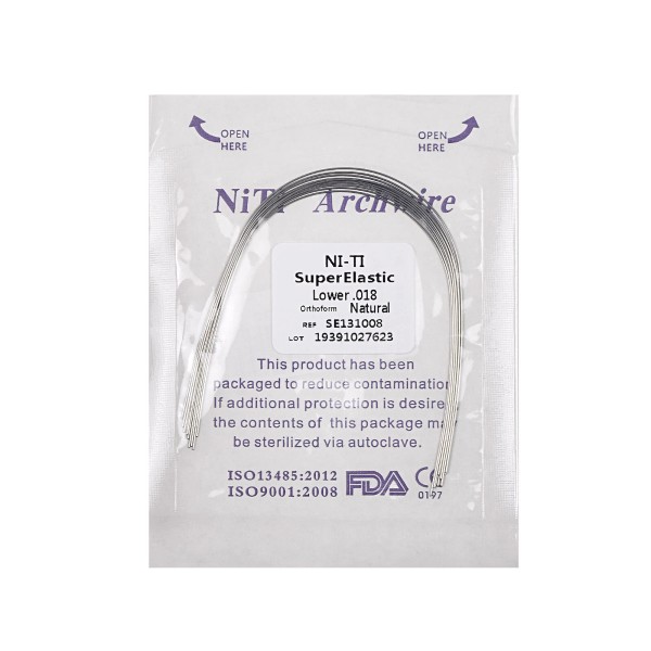 CAREPACY 10/100Pcs USA Dental Orthodontic Round Arch Wire Super Elastic
