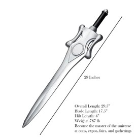 29" Fantasy Light-Powered Sword – High-Density Foam Cosplay Prop, Medieval Costume Accessory, Collector Display & Gift