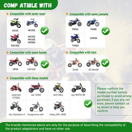 Dirt Bike Training Wheels 50cc, Compatible with razor SX125 MX125 MX250 MX350, yamaha PW50 SSR50 TTR50, honda XR50, CRF50F, Fit for All Kinds of 50cc Motorcycles, Dirt Bikes and Some Electric Bikes