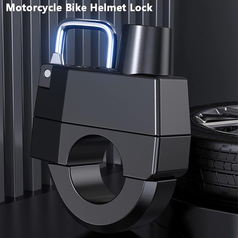 Baceyong Motorcycle Bike Helmet Lock,Anti-theft Fixed Multi-function Lock