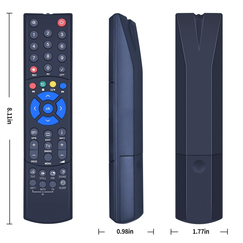 GOUYESHO Replacement Remote Control for TechniSat PVR 235 Receiver TV