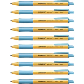 Ballpoint -STABILO pointball Turquoise Box of 10