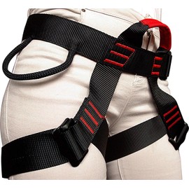 ISOP Half Body Climbing Belt with Lanyard - Stranded Size - Tree Climbing, Outdoor Activities, Training - Adjustable - Slotted Buckles