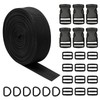 FcaecY 5.4 Metres Nylon Webbing Strap 25mm, Backpack Straps Heavy