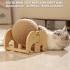 Interactive Wooden Scratch and Exercise Toy - Natural Sisal Scratching