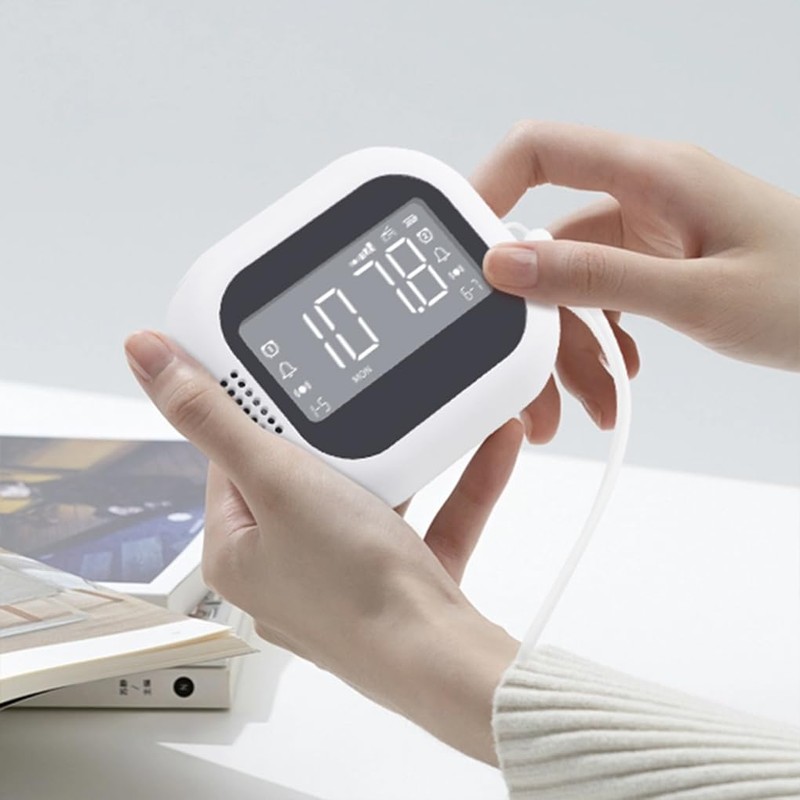 CLSSLVVBN Digital Display Vibration Bed Clock for Student Dormitory with