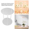 Clear Acrylic Plant Stand Round Top Corner Holder Planter Flower