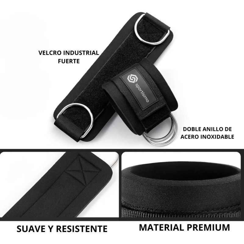 Par De Grilletes Sportisimo Correas Para Tobillo Gym Gluteo