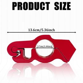 Pvotawp Motorcycle Locks Anti Theft Motorcycle Throttle Lock, Heavy Duty Bike Handlebar Lock Motorcycle Alarm Scooter Locks, Adjustable Moped Grip Brake Lever Security Motorcycle Locks (Red)