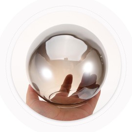 Ciieeo Gray Glass Lamp Shade Replacement Globe Lampshade Table Lamp Shade Decorative Lamp Cover Clear Desk Lamp Light Cover Floor Lamp Protector for Pendant Wall Lamp 13cm