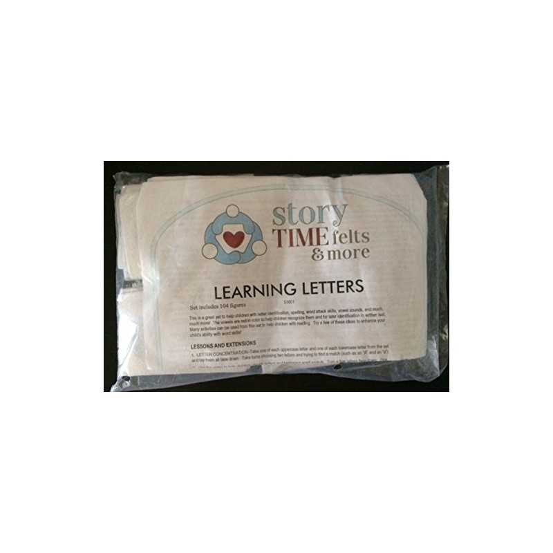 Learning Letters Alphabet Felt Figure Set Precut 104 Pieces for