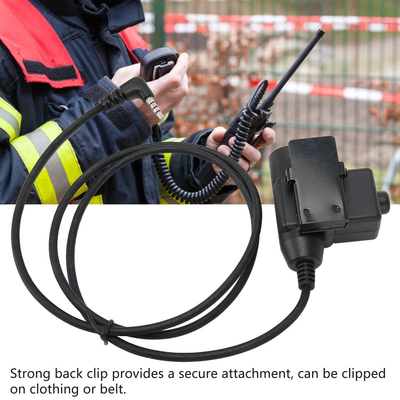 U94 PTT Headset Adapter 90cm Back Clip Headset Connector Cable