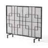 Christopher Knight Home Dorothy Modern Single Panel Iron Firescreen, Black