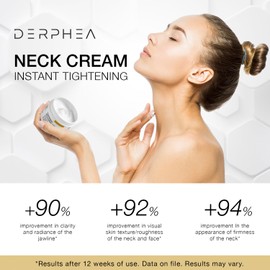 DERPHEA Neck Tightening Cream, Neck Firming Cream For Tightening and Firming, Fine lines, Loose & Sagging On Face, Decollete & Other Skin Areas - 1.7 OZ