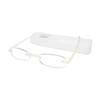 Calabria 714 Flexie Oval Rimless Reading Glasses +1.00 Ice Men/Women
