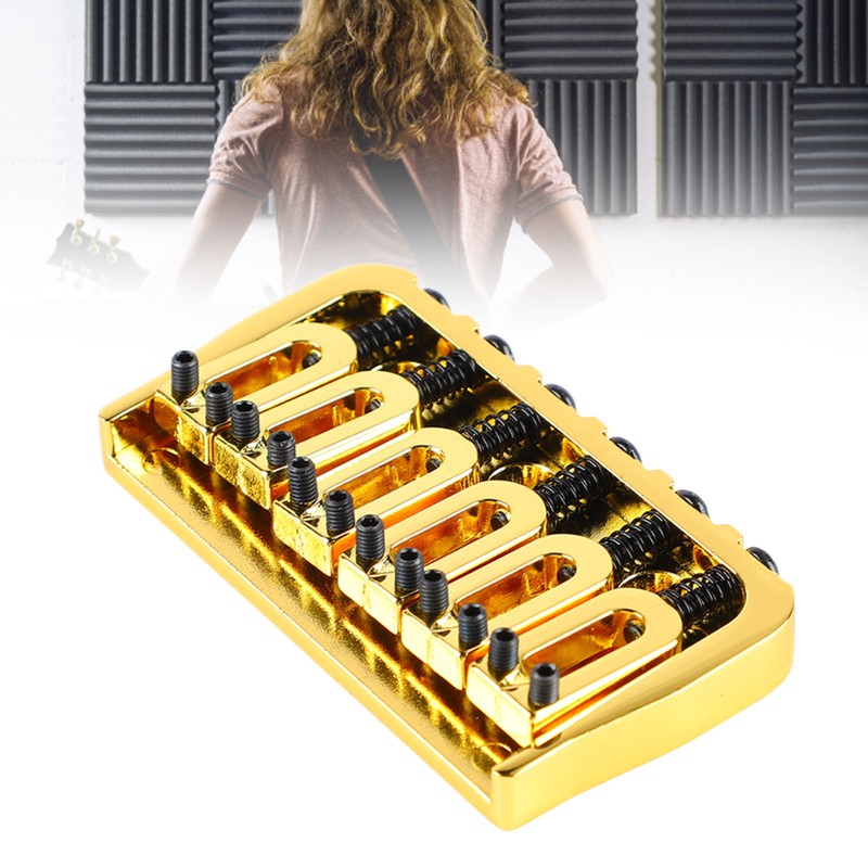Electric Guitar Fixed Bridge Metal Adjustable Professional Guitar Fixed Bridge