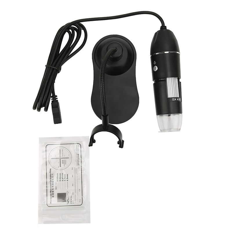 LED 50X-1000X USB Digital Microscope Electronic Microscope with Bracket