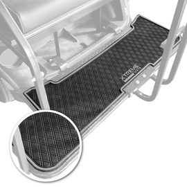 Xtreme Mats E-Z-GO Golf Cart Floor Mats for Rear Seat Kits & Rear Facing Foot Rests - Fits Select E-Z-GO RXV and TXT Rear Seat Kits - Grey Trim