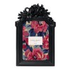 Laura Ashley 4x6 Black Rosette Crown Picture Frame With Easel