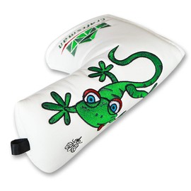 Craftsman Golf Green Gecko Eating Mosquito White Blade Putter Cover Headcover