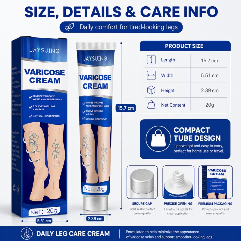 Leg Massage Cream for Daily Care – Lightweight Moisturizer for