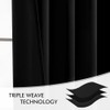 Cortinas opacas MIULEE con pestaña trasera de 267 cm de