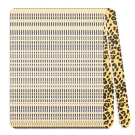 MWOOT 50 Stück Nagelfeilen, Nailart Doppelseitige Nagelfeile, Professionell Buffer Schmirgel Boards Maniküre, Leopard