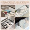 AojSup 3 Pcs Wood Pegboard Drawer Organizer with 24 Pegs