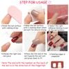 Short Press on Nails Square Solid Color Fake Nails with