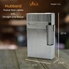 Visol Hubbard Traditional and Torch Flame Refillable Gas Lighter, Flint